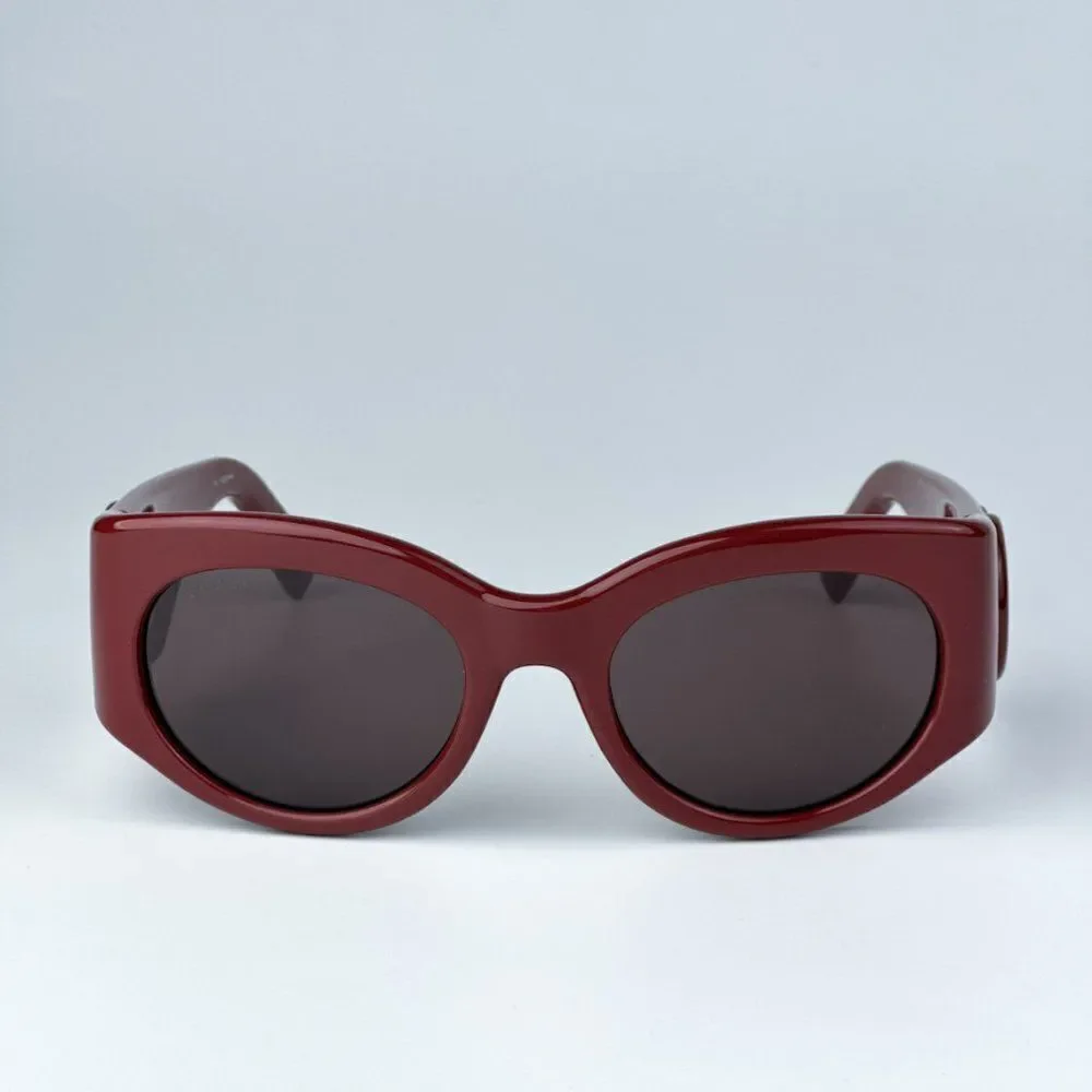 SALE! NEW Gucci GG1544S 002 Burgundy Brown Unisex Oval Sunglasses GG 1544S